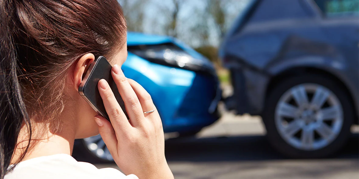 car accident on the phone